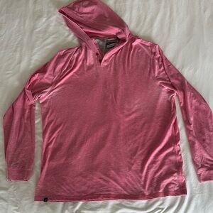 johnnie-O Vibrant Pink Hooded Top